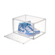 Yusenyi transparent shoe box sneaker storage display box magnetic drawer-type plastic folding shoe cabinet shoe wall 34x26x19cm vertical fully transparent front opening magnetic shoe box 30 pieces