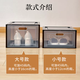 Yusenyi transparent shoe box door plastic men's and women's sports shoe storage box storage shoe cabinet dust-proof free combination space saving XH18 cm high ten pack (high style) XH18 cm high ten pack (high style)