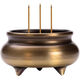 Shantou Lincun pure copper wire incense Buddha stove household sandalwood tripod stove to worship the God of Wealth sinking stove 88 models (large copper stove