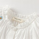 DAVE&BELLA children's shirts spring clothes for girls and older children long-sleeved casual embroidered white shirts