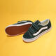 VANS children's shoes Old Skool V children's sneakers retro dark green buckle and sticky buckle personalized street green 19 measured inner length 11.5cm
