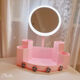 Yusen Yi mirror portable storage box integrated light mirror charging desktop desktop home dormitory dormitory mirror upgraded white three-color light charge plug-in free five times mirror