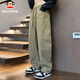 Paul Frank Casual Pants Men's Spring and Autumn American Scimitar Pants Men's Loose Workwear Men's Long Pants Maple Leaf Color XL