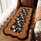 Fantasy high-end retro plush foot mat bedroom bedside blanket American light luxury home floor mat non-slip long thickened carpet brown dog shaped 80x200 does not shed hair or hide gray