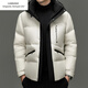 Emporio Armani EA7 Armani 90 белый утиный пух зимний деловой короткий пуховик мужской утолщенный теплый хлебный пуховик с капюшоном модный серый M 170 100-120Jin Jin равен 0,5 кг