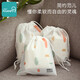 Xiaoyaxiang [three packs] Breast pump storage bag waterproof baby bottle diaper bag tidy bag tie pocket drawstring bag Xiaoyaxiang blue 21x25cm three packs