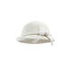 Xiaohongshu Women's Bow Beret Autumn and Winter Fisherman Hat White Wool Thousand Gold Hat