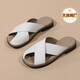 Big brand manufacturer slippers women's outer wear slippers non-slip soft sole versatile light luxury mother white VBXS28063 41