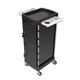 Zhong Zhanggui Hair Salon Tool Trolley with Lock Hair Salon Supplies Trolley Tool Cabinet Barber Shop Trolley Perming and Dyeing Tool Trolley Exit 042 Six-layer Lockable White Wing Big Black Wheel 85x30x40 Official Standard