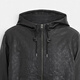 COACH SS Solid Color Zipper Pocket Hooded Casual Leather Jacket Men's Black Black S