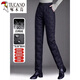 Woodpecker (TUCANO) official 2026 middle-aged and elderly down pants women's outer wear winter high-waisted loose thickening mother's style straight cotton pants new obsidian black 90 white duck down M recommended 95-105Jin Jin is equal to about 0.5 kg