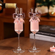 NQYW Goblet Champagne Glass Crystal Champagne Glass Sparkling Wine Goblet Set Home Creative Ins Wine Juice Champagne Glass 1 Pack