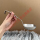 CLCEY Yinuo Kitchen 304 Steel Porridge Spoon Hanging Square Head Spoon Large Porridge Spoon Large Head Spoon 304 Steel Matte Hanging Large Square Spoon