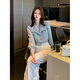Playboy (PLAYBOY) 2026 French style shirt chiffon shirt new long-sleeved design niche autumn chic top official flagship off-white S 80-95Jin Jin equals 0.5 kg