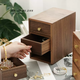 Yusenyi Black Walnut Solid Wood Jewelry Box Desktop Small Storage Cabinet Multi-Layer Drawer Jewelry Bracelet Hardware Organizing Box North American Black Walnut (Drawer Storage Cabinet)