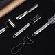 Yingtang Kitchen Stainless Steel Double-Headed Peeler Apple Peeling Knife Potato Peeler Kitchen Vegetable and Fruit Scraper Peeler (Set of 5)