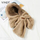 Viney scarf women's winter 2025 new hat women's all-in-one warm scarf plush thickened cute ear protection hat Khaki Khaki520 Valentine's Day gift for girlfriend girlfriend wife birthday gift 3. One size fits all