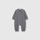 Kordear mousse warm velvet baby long-sleeved jumpsuit for winter warmth for small-month-old babies, black and white, 90cm, height 80-90cm, weight 25-30Jin Jin equals 0.5kg