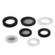 Shouli sealing ring silicone ring gasket water inlet hose sealing ring gasket filter 4 points 6 points rubber pad white silicone 4 points + 6 points 10 pieces each No Specifications