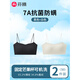 Fenton tube top bra for women, summer thin spaghetti straps, invisible inner anti-exposure chest wrap, summer beautiful back bra, mango water drop style, white + black, 2 pieces M (80-100Jin Jin is equal to 0.5kg)