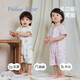 Nido Bear summer new baby clothes jumpsuit baby men's and women's crawling clothes newborn pure cotton short-sleeved robe Car Park 66cm