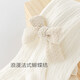 Wooden cotton baby girl pantyhose spring and autumn baby cute leggings children's warm foot elastic socks off-white 6-12 months