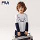 FILA Children's Clothing Long T Category 2026 Spring Boys Long Sleeve T-Shirt