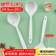 SHUANG YU disposable large spoons 20 large soup spoons ramen spoons extended corn-based plastic hot pot long handle male spoons