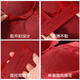 Modal Mother's Zodiac Year Underwear Set Women's Push-Up Nipples Anti-Sagging Red Middle-aged and Elderly Front Button Bra Lucky Red + Green Convenient Front Button National Style Satin Jacquard 3XL Recommendation 149-167Jin Jin is equal to 0.5 kg