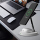 Fangao Magnetic Wireless Ladegerät schnell laden Apple iPhone12/13/14/15pro Max vertikaler Apple Watch Watch S9/8/7/6 Mobiltelefon Lade-Basis-Basisständer Drei-in-One-Cool-Schwarz [drahtloser Fast-Lade-Pflege-Nacht-Nachtleuchte]