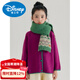 Disney red children's scarf New Year's atmosphere winter Fair Isle style thickened warm and cold windproof neck scarf for women red