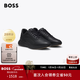 Hugo Boss BOSS New Year's Gift Men's 25th Winter New Grained and Solid Color Leather Sneakers 005-Black 41