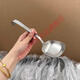 CLCEY Yinuo Kitchen 304 Steel Porridge Spoon Hanging Square Head Spoon Large Porridge Spoon Large Head Spoon 304 Steel Matte Hanging Large Square Spoon