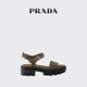PRADA/Prada gift women's canvas sandals shoes army green 36