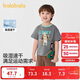 Balabala children's clothing boys short-sleeved children's t-shirt baby tops 2025 summer clothing cartoon cool 208225117111