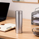 Wing Fantasy pure titanium thermos cup new tea filter inside and outside full titanium cold water cup business high-end gift men's portable outdoor cup titanium gray 500ml (tea filter cup) inside and outside pure titanium