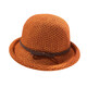 Woodpecker (TUCANO) bow-knot top hat for women in autumn and winter, versatile Japanese-style sunshade hat, rolled edge knitted woolen hat, fashionable face, millet white M (56-58cm)