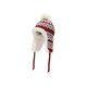 Xuanzi (SHINE) Qiqijiang exclusive SHINE Xuanzi jewelry knitted Fair Isle series plush hat fur ball beanie red M (56-58cm)