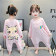 Disney (Disney) Children's Summer One-piece Pajamas Modal 1 Long Sleeve 3-year-old baby Summer Air Conditioning Suit Sleeping Bag Girls Home Clothing Pink 2 [Trendy Children Radish Rabbit One-piece] 110 Recommended height 100-110