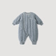 Bali Piggy baby quilted jumpsuit winter thickened warm cotton jacket newborn cotton clothes outing cotton coat winter baby clothes gray blue 59cm