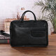 HEZZ JONES2026 new handbag imported vegetable tanned cowhide briefcase business casual business trip computer bag soft leather briefcase imported black vegetable tanned cowhide 42*28*9 cm