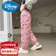 Disney girls' down pants outer wear 2026 new children's winter thickened warm cotton pants three-proof Northeast cold-resistant ski pants pink command letter down pants 130 cm