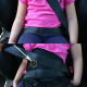 Lexiang Automotive Supplies Children's Seat Belt Adjustment Fixator Anti-Strangle Shoulder Cover Children's Triangle Fixture Black