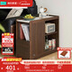 Lin's Home Furnishing movable coffee table living room sofa side table with storage small side table Lin's Wood Industry UB1J