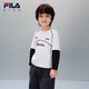 FILA Children's Clothing Long T Category 2026 Spring Boys Long Sleeve T-Shirt