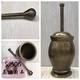 SJBOB pure copper mashing pot pestle brass cup mortar mortar mortar stone mortar medicinal cup punch barrel mash garlic grinder small and medium size_multi-functional copper mashing pot