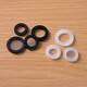 Shouli sealing ring silicone ring gasket water inlet hose sealing ring gasket filter 4 points 6 points rubber pad white silicone 4 points + 6 points 10 pieces each No Specifications