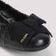 PRADA SS26 Light Luxury Women's Black Leather Ballet Flats BLACK 20 | 37.5 IT