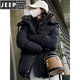 JEEP SPIRIT thickened short down jacket for men and women 2026 new winter youth student love bread coat loose jacket gray gray male XS recommended (85-110) Jin Jin equals 0.5 kg