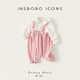 INSBOBO Baby Clothes 2026 Spring and Autumn New Baby Girl One-piece Romper Suit Baby Good-looking Clothes Spring Clothes Pink 66cm